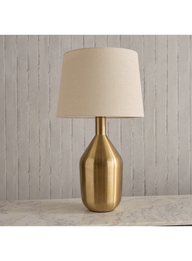 Home Box Big Size Metal Table Lamp with Linen Shade - Image 1